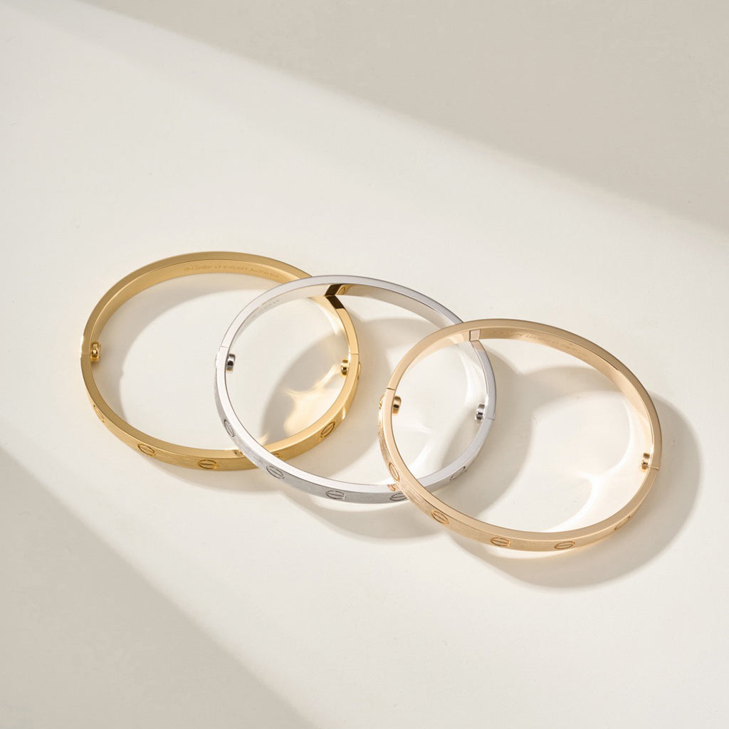 [⭐Sparkve]LOVE BRACELET 6.1MM BRUSHED