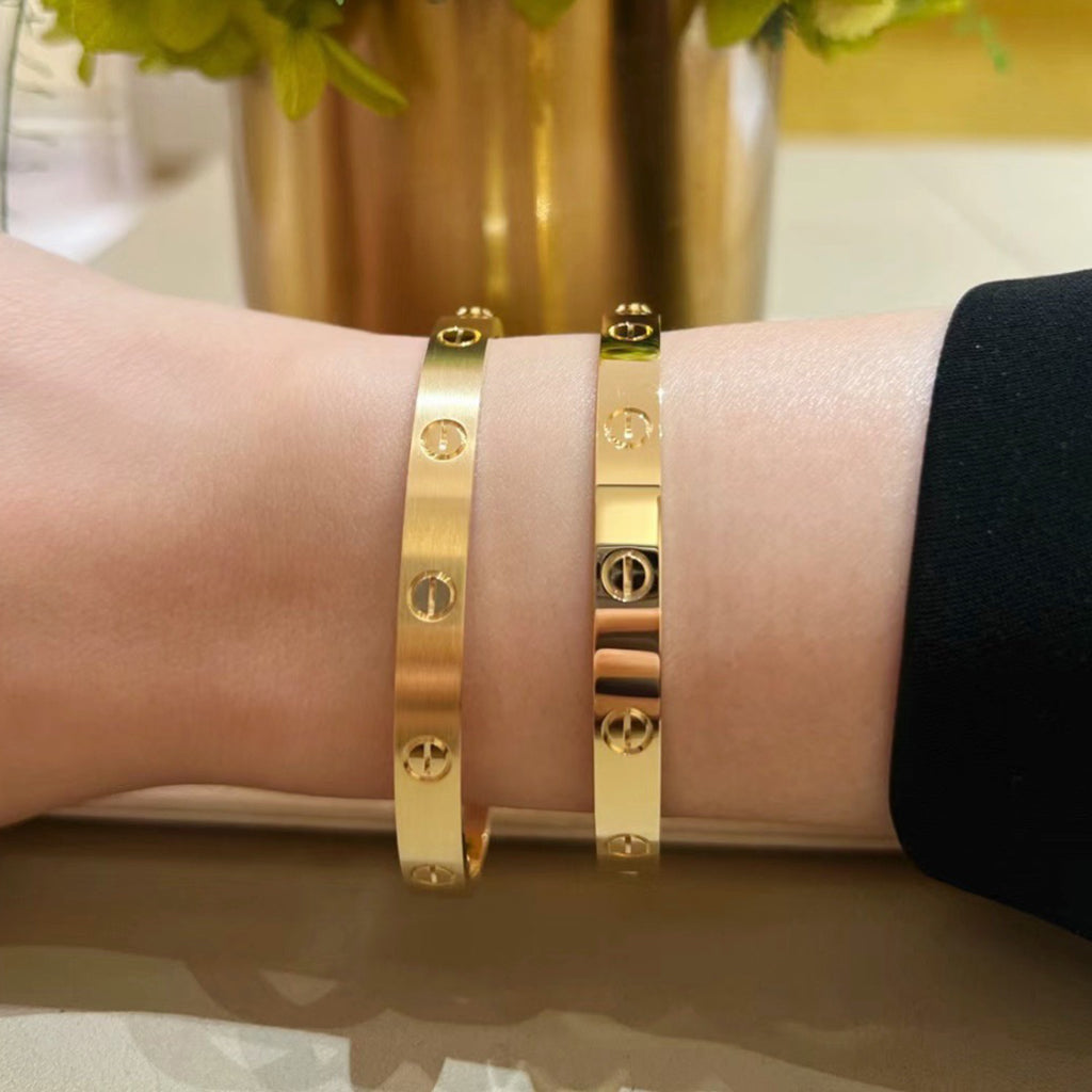 [⭐Sparkve]LOVE BRACELET 6.1MM BRUSHED