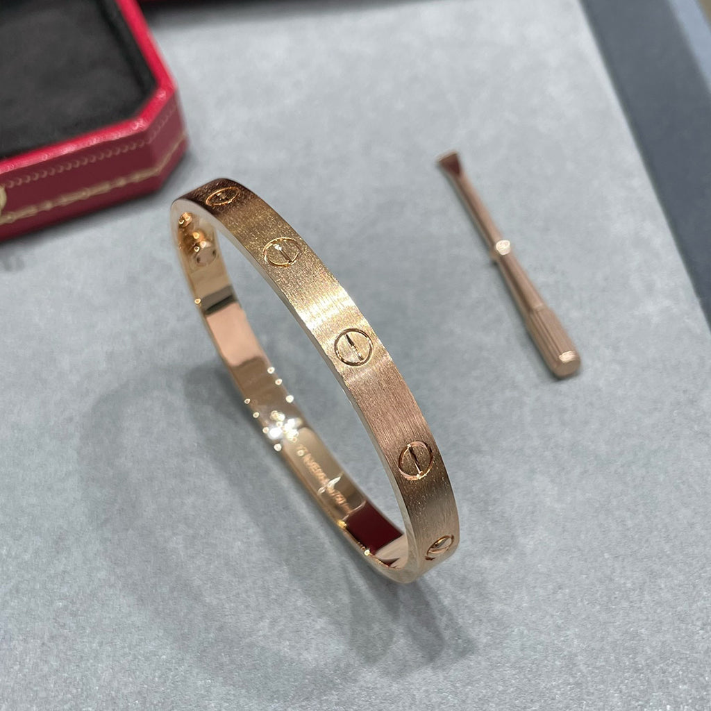 [⭐Sparkve]LOVE BRACELET 6.1MM BRUSHED