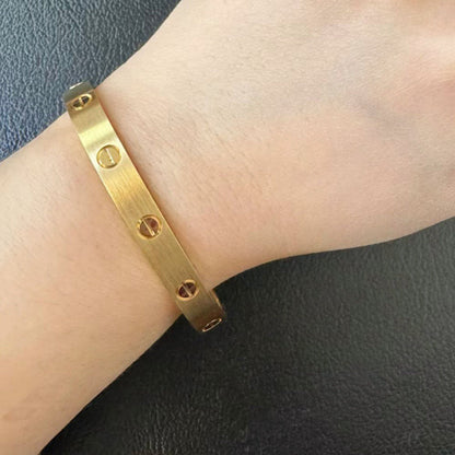 [⭐Sparkve]LOVE BRACELET 6.1MM BRUSHED