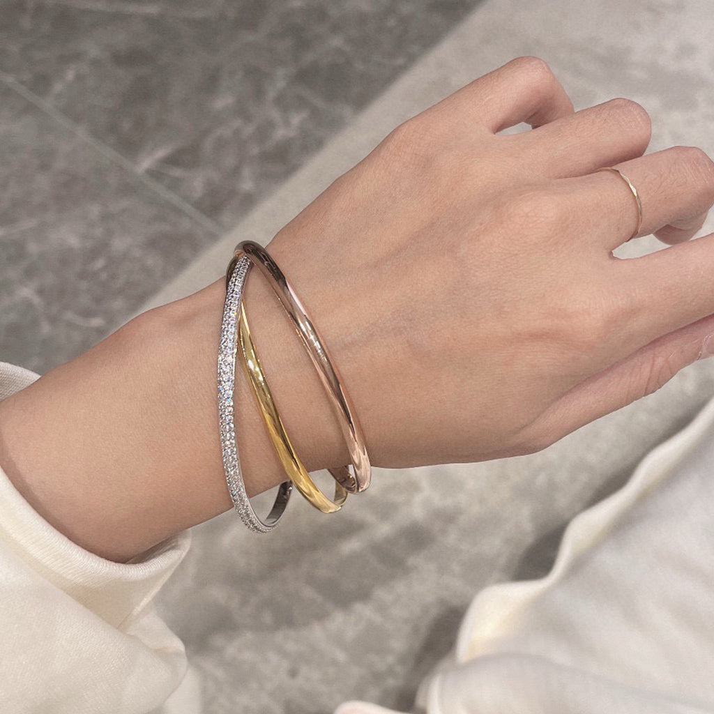 [⭐Sparkve]TRINITY 2.8MM SMALL BRACELET