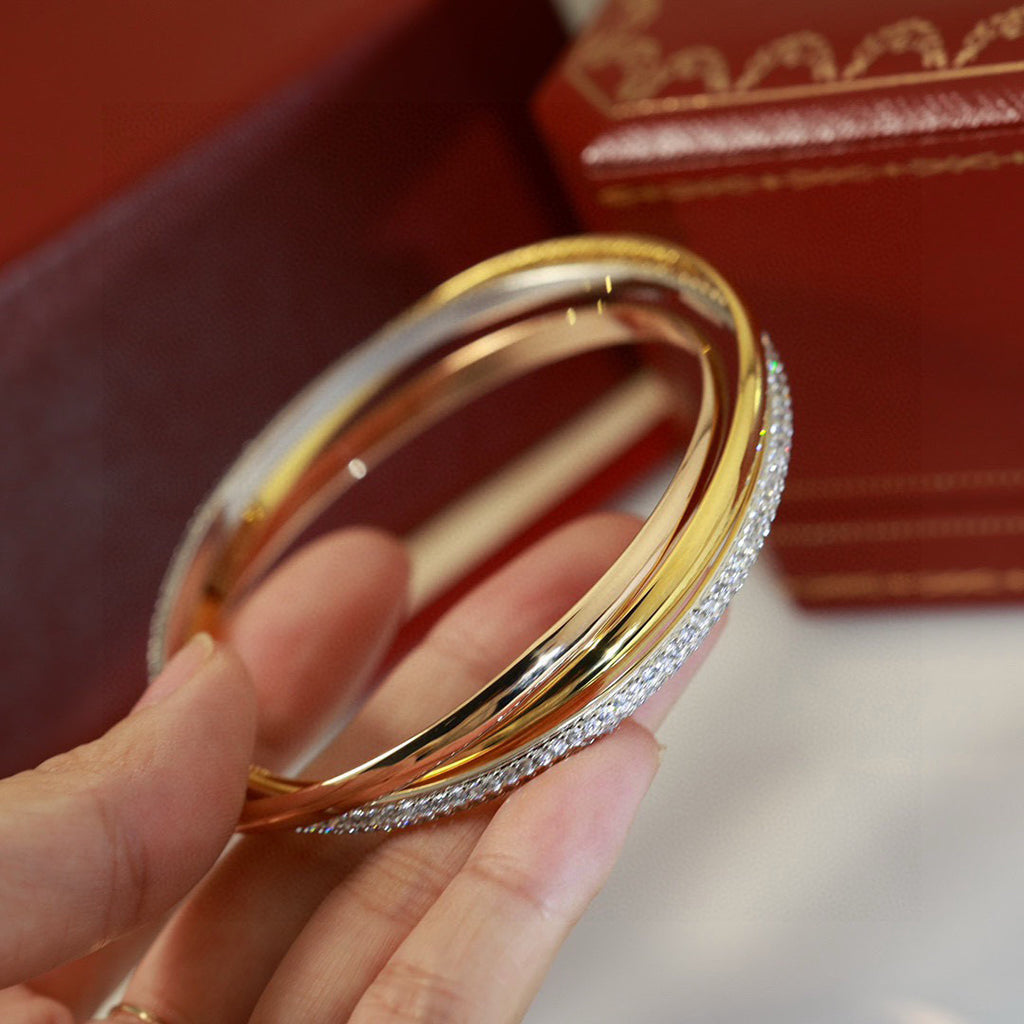 [⭐Sparkve]TRINITY 2.8MM SMALL BRACELET