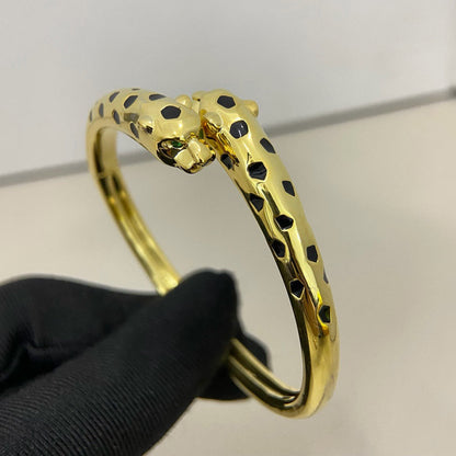 [⭐Sparkve]PANTHERE DOUBLE HEADED OPEN BRACELET