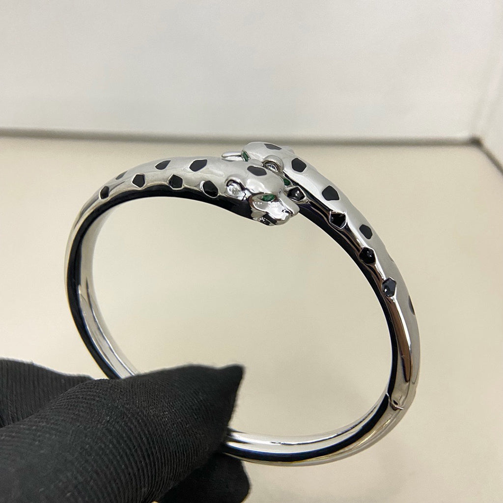 [⭐Sparkve]PANTHERE DOUBLE HEADED OPEN BRACELET