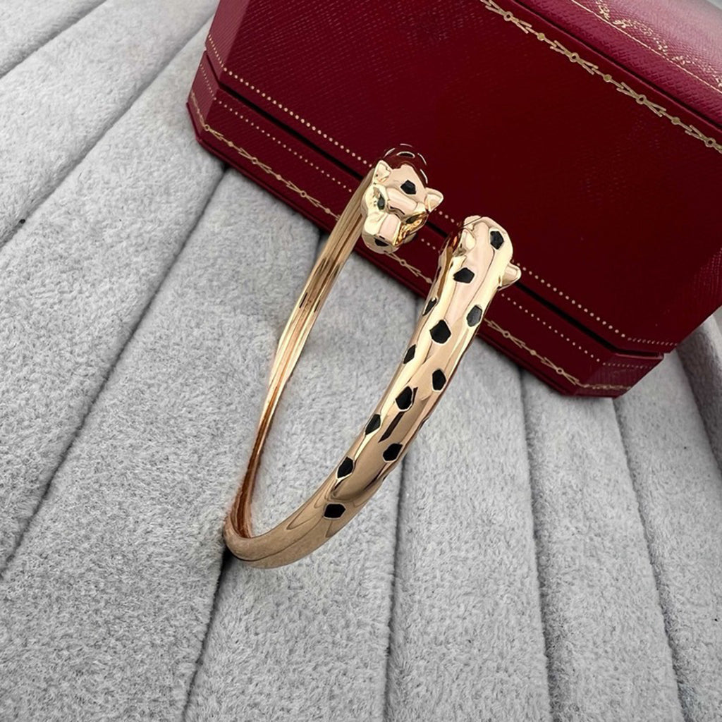 [⭐Sparkve]PANTHERE DOUBLE HEADED OPEN BRACELET