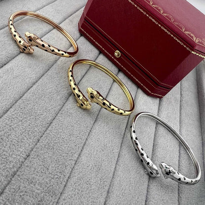 [⭐Sparkve]PANTHERE DOUBLE HEADED OPEN BRACELET