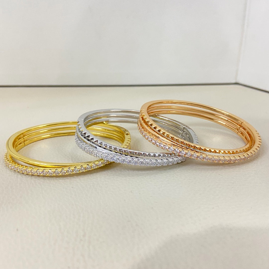 [⭐Sparkve]ETINCELLE HALF-PAVED DIAMOND BRACELET