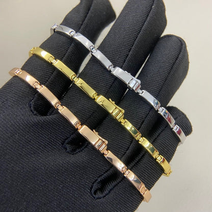 [⭐Sparkve]PANTHERE HALF DIAMOND ON CHAIN BRACELET