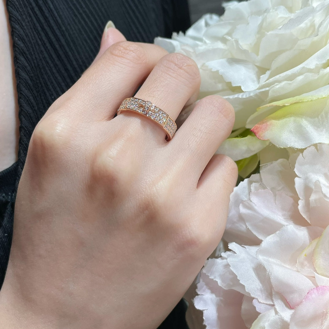 [⭐Sparkve]KELLY PINK GOLD DIAMOND RING