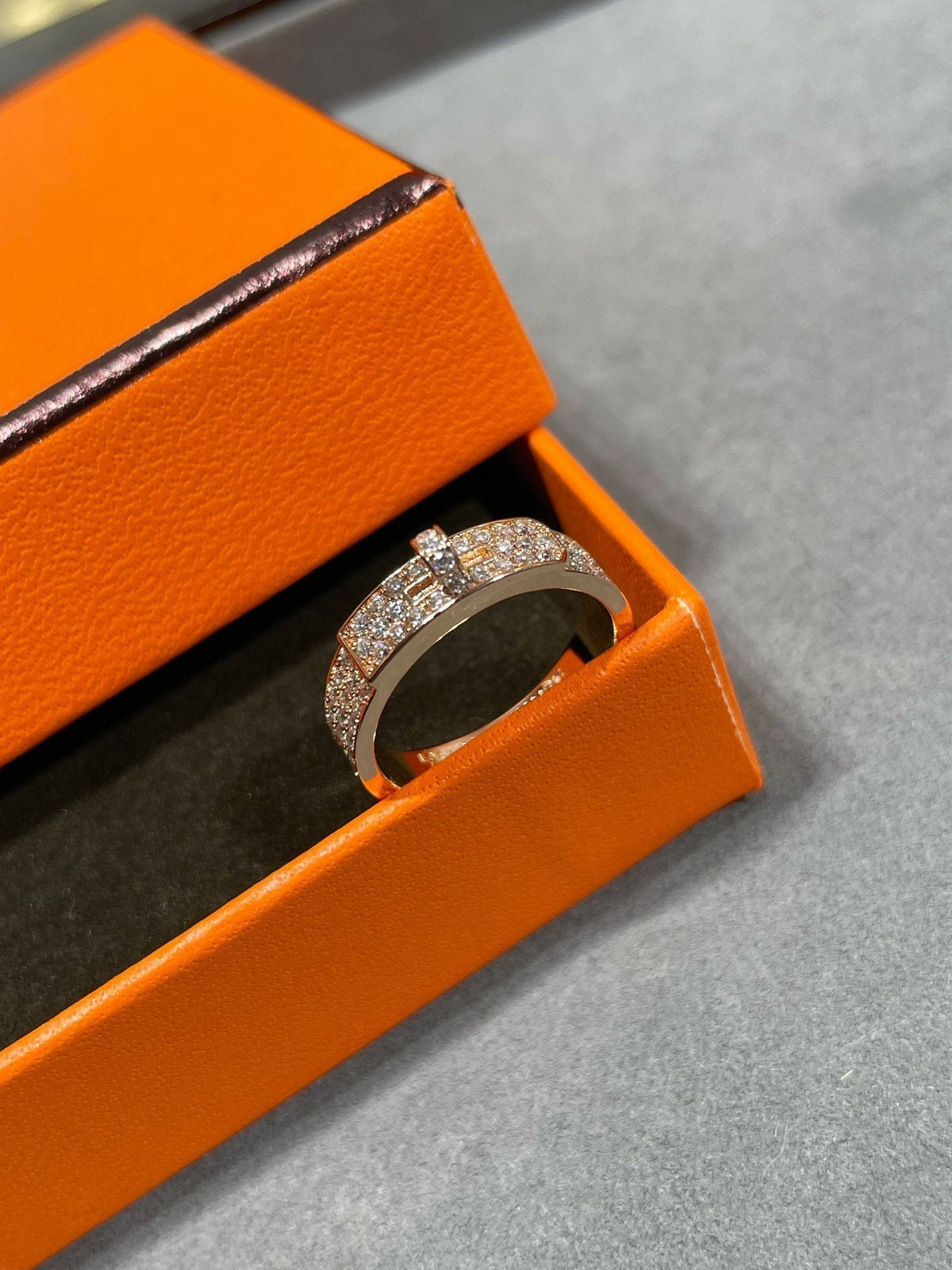 [⭐Sparkve]KELLY PINK GOLD DIAMOND RING