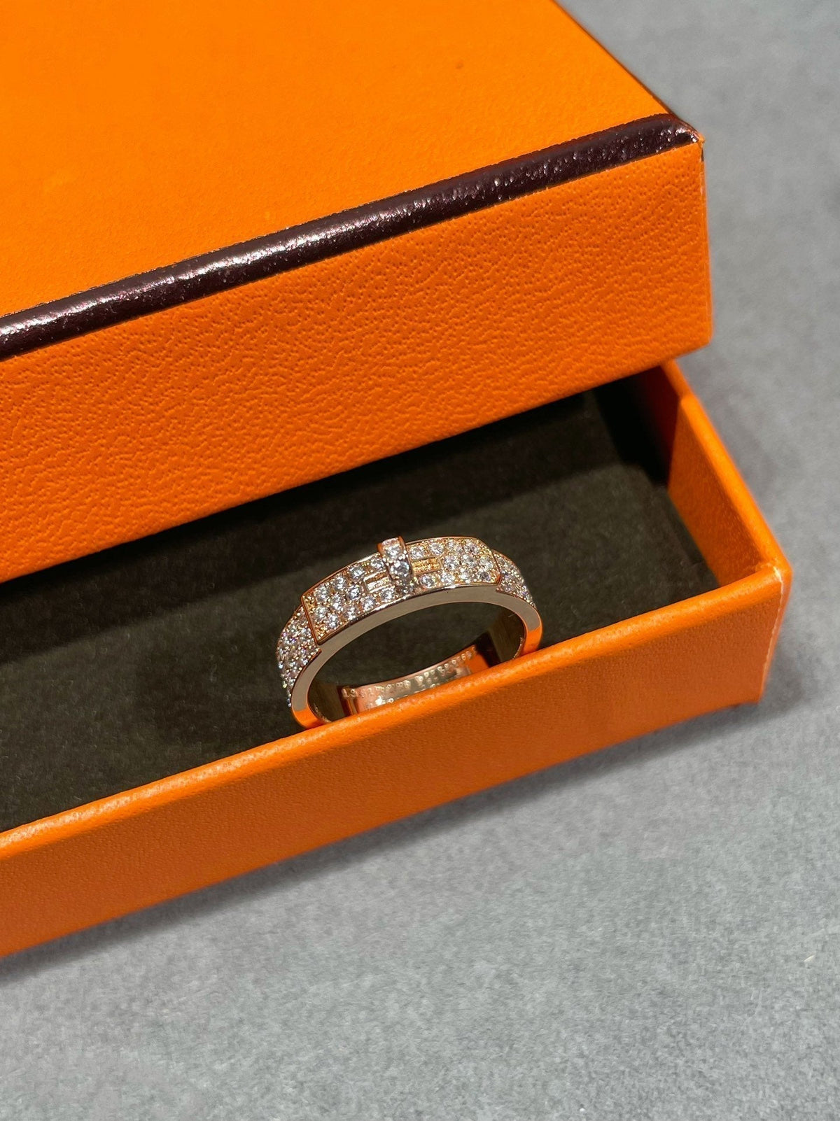 [⭐Sparkve]KELLY PINK GOLD DIAMOND RING