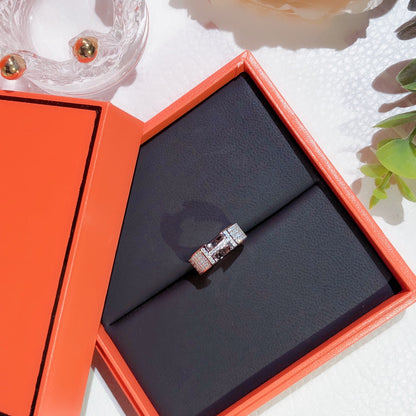 [⭐Sparkve]H RING FULL DIAMOND