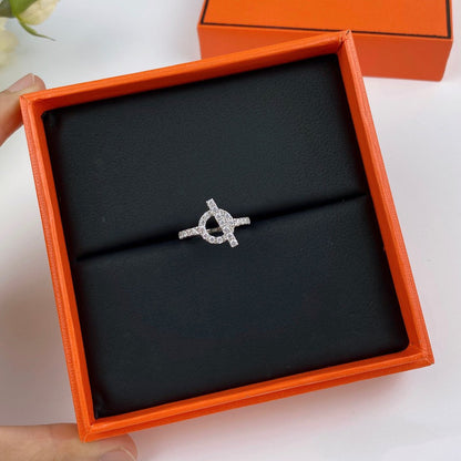 [⭐Sparkve]ECHAPPEE RING SILVER DIAMOND