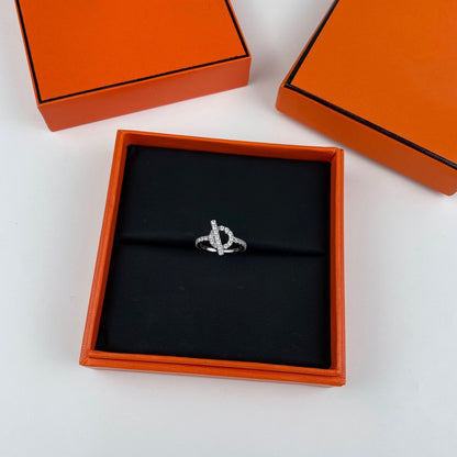 [⭐Sparkve]ECHAPPEE RING SILVER DIAMOND