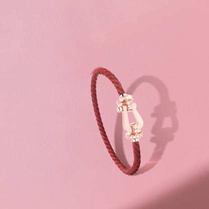 [⭐Sparkve]FORCE 10 HALF DIAMOND PINK GOLD RED CORDERI LARGE AND MEDIUM MODEL