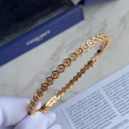 [⭐Sparkve]BEE LOVE GOLD BRACELET FULL DIAMOND