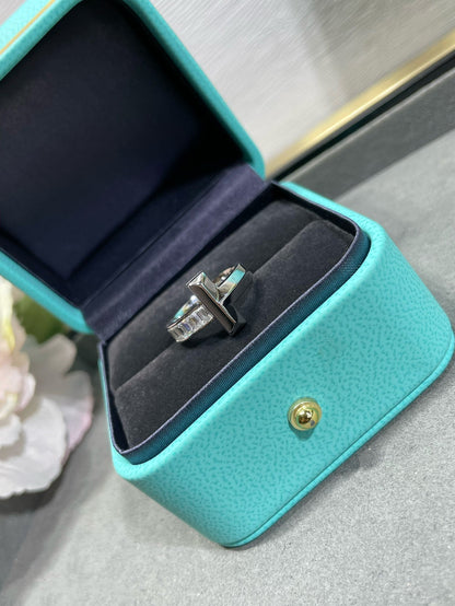 [⭐Sparkve Jewels]T1 WIDE 4.5MM DIAMOND RING