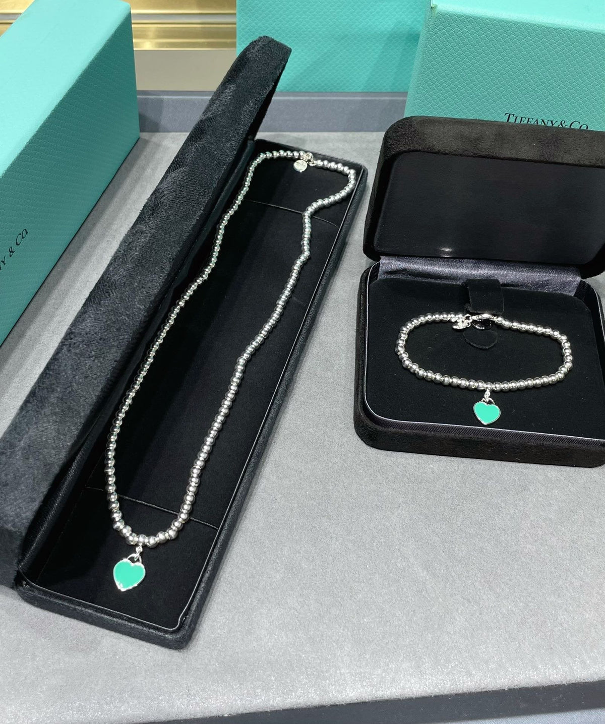 [⭐Sparkve Jewels]RETURN TO TIF SILVER BEAD NECKLACE