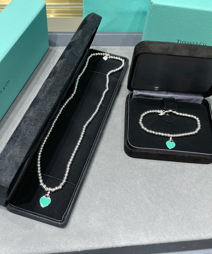 [⭐Sparkve Jewels]RETURN TO TIF SILVER BEAD NECKLACE