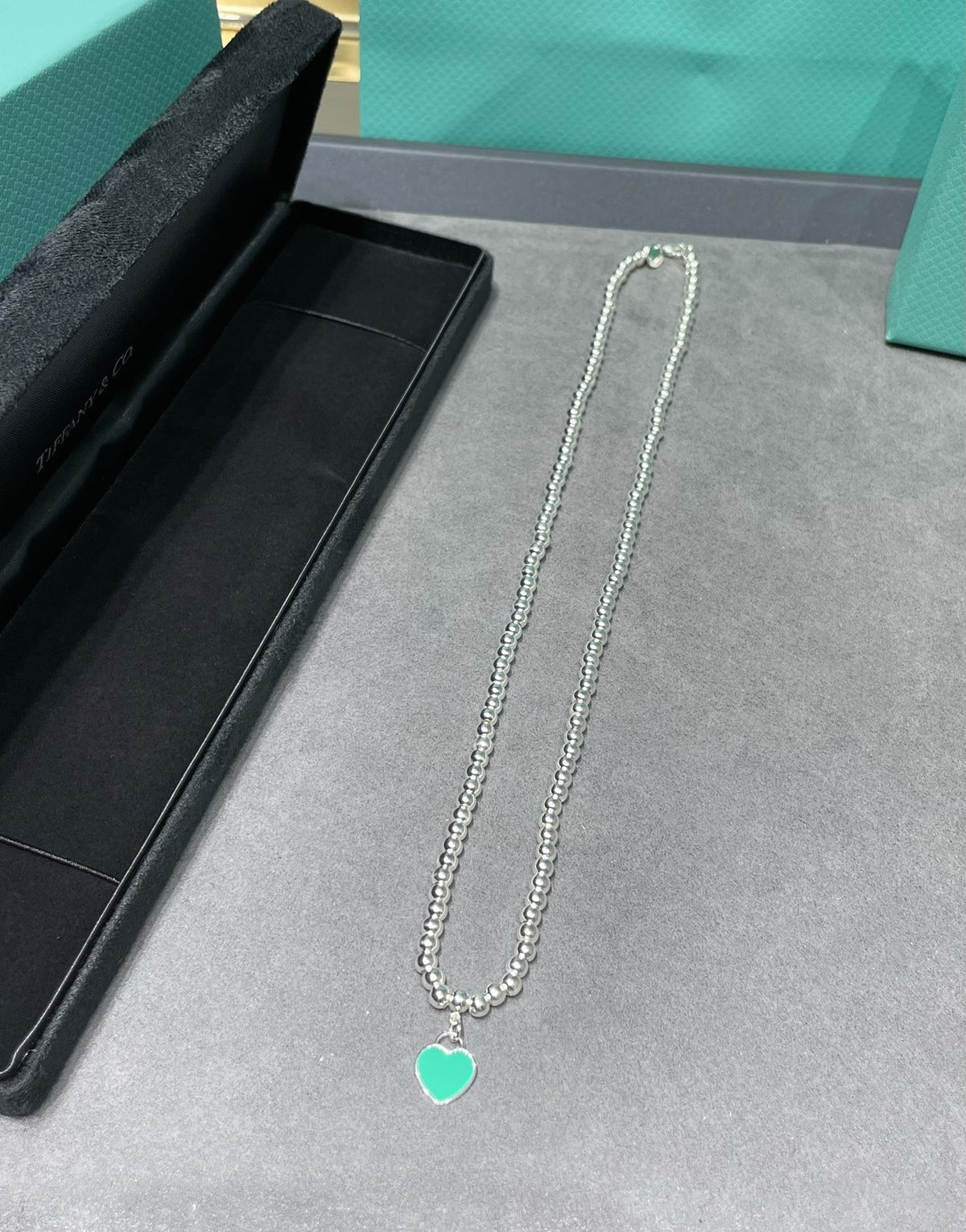 [⭐Sparkve Jewels]RETURN TO TIF SILVER BEAD NECKLACE