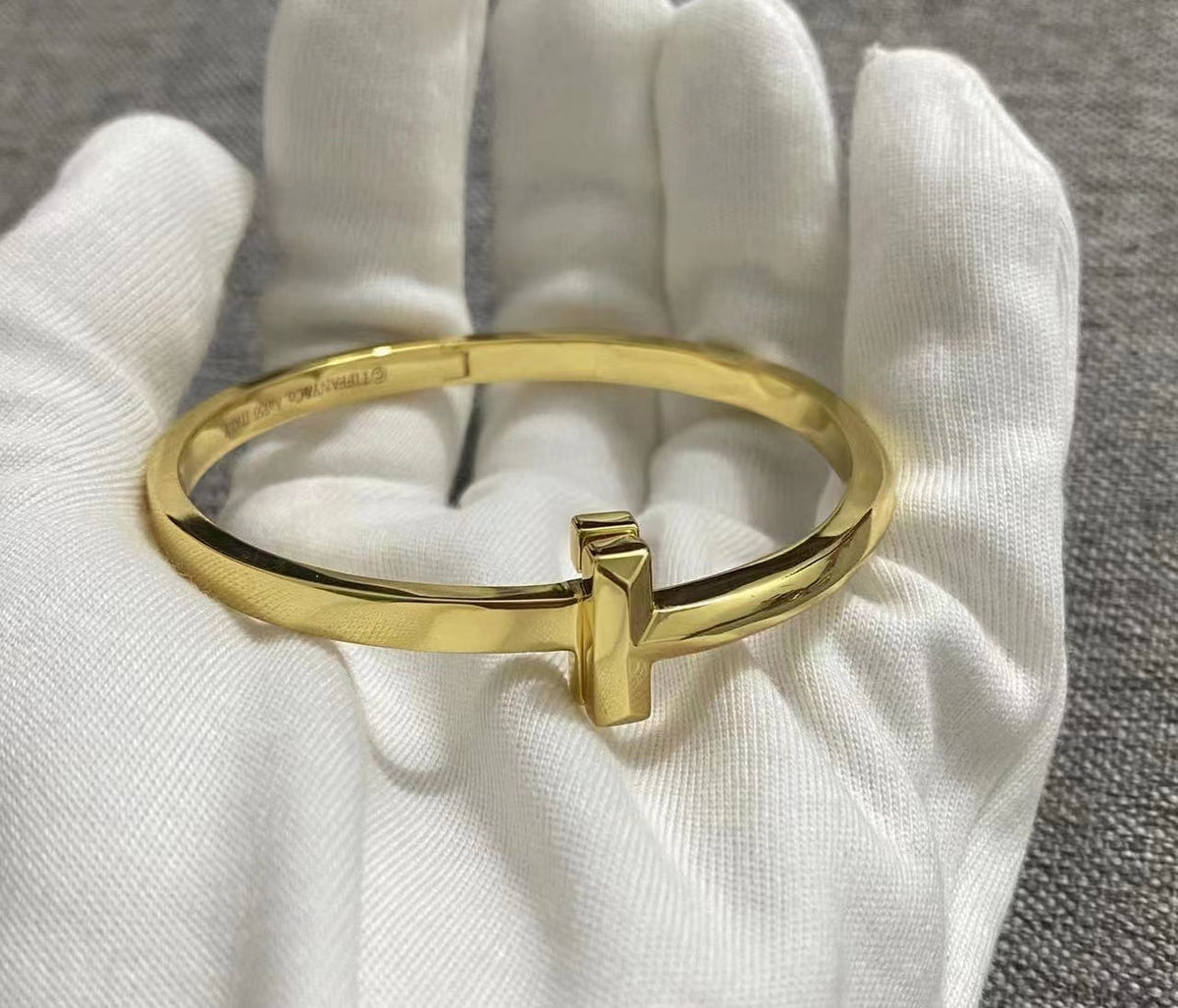 [⭐Sparkve Jewels]T1 WIDE HINGED BANGLE BRACELET