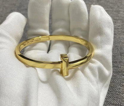 [⭐Sparkve Jewels]T1 WIDE HINGED BANGLE BRACELET