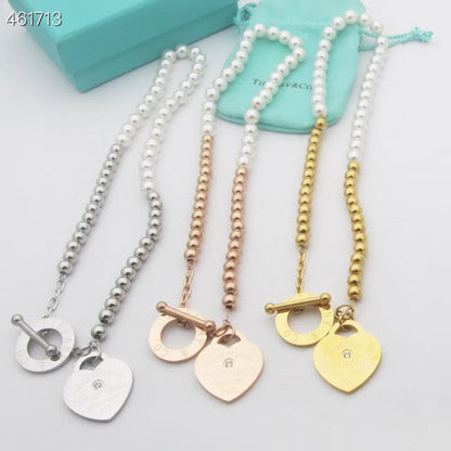 [⭐Sparkve Jewels]RETURN TO TIF HEART TAF BEAD PEARL BRACELET