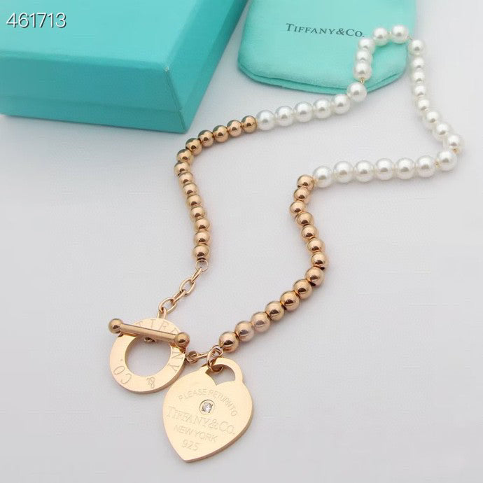 [⭐Sparkve Jewels]RETURN TO TIF HEART TAF BEAD PEARL BRACELET