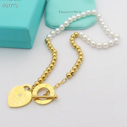 [⭐Sparkve Jewels]RETURN TO TIF HEART TAF BEAD PEARL BRACELET