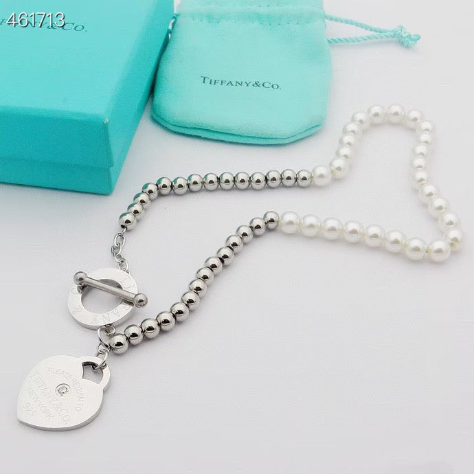 [⭐Sparkve Jewels]RETURN TO TIF HEART TAF BEAD PEARL BRACELET