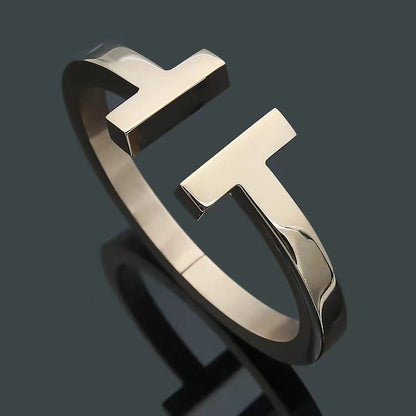 [⭐Sparkve Jewels]T SQUARE OPEN BRACELET