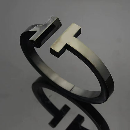 [⭐Sparkve Jewels]T SQUARE OPEN BRACELET