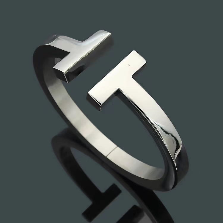 [⭐Sparkve Jewels]T SQUARE OPEN BRACELET