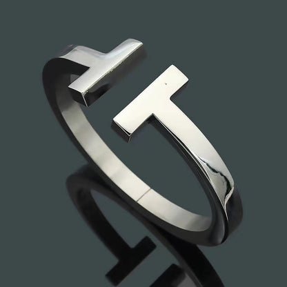 [⭐Sparkve Jewels]T SQUARE OPEN BRACELET