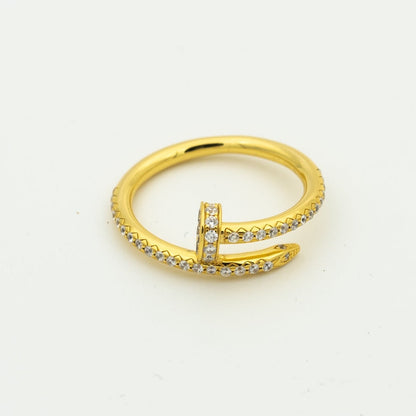 [⭐Sparkve]JUSTE RING 1.8MM GOLD DIAMONDS