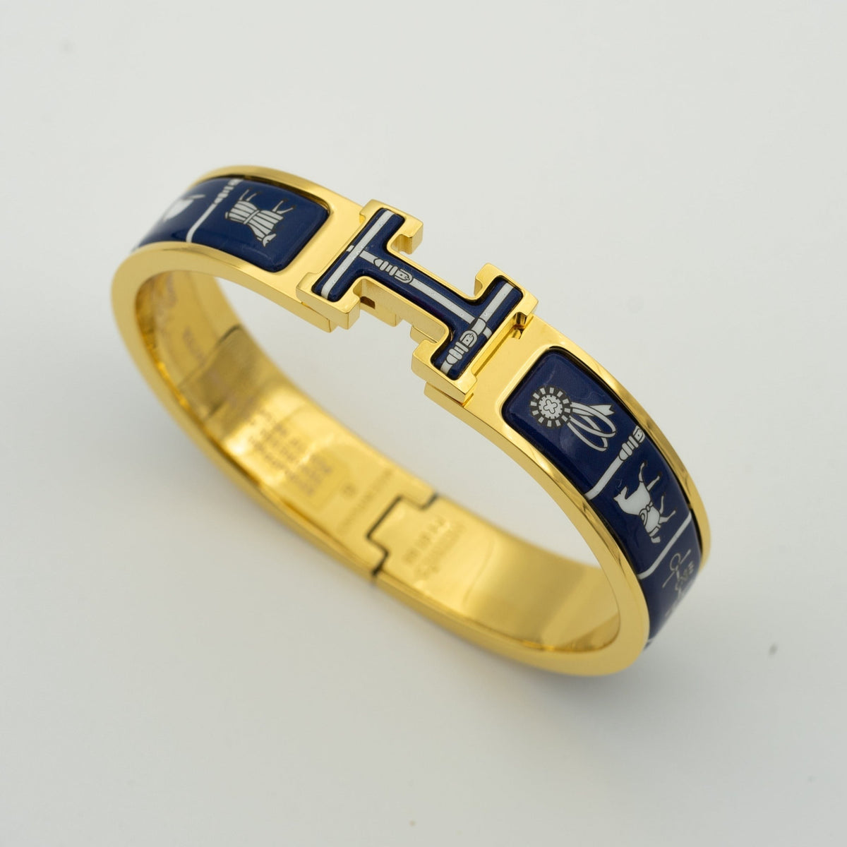 [⭐Sparkve]H BRACELET BLUE CERAMIC