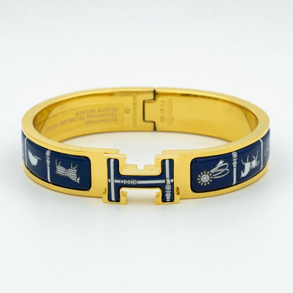 [⭐Sparkve]H BRACELET BLUE CERAMIC