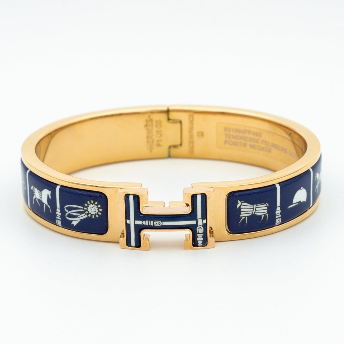 [⭐Sparkve]H BRACELET BLUE CERAMIC