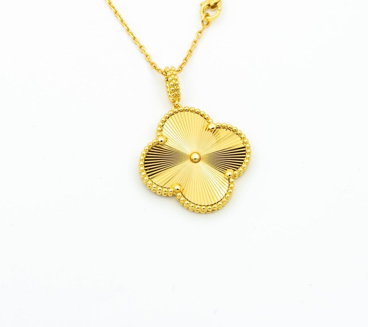 [⭐Sparkve]CLOVER 25MM PEDANT NECKLACE GOLD