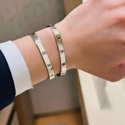 [⭐Sparkve] 2026 RAINBOW LOVE BRACELET 6.1MM  10 DIAMONDS
