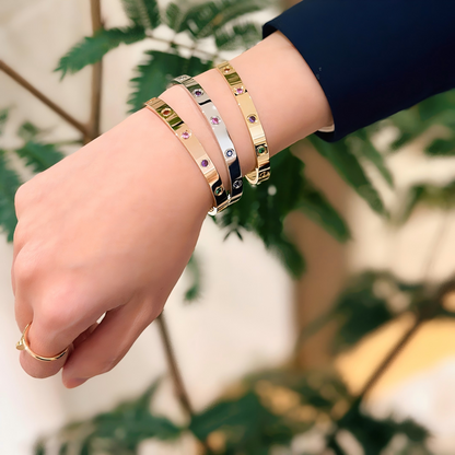 [⭐Sparkve] 2026 RAINBOW LOVE BRACELET 6.1MM  10 DIAMONDS