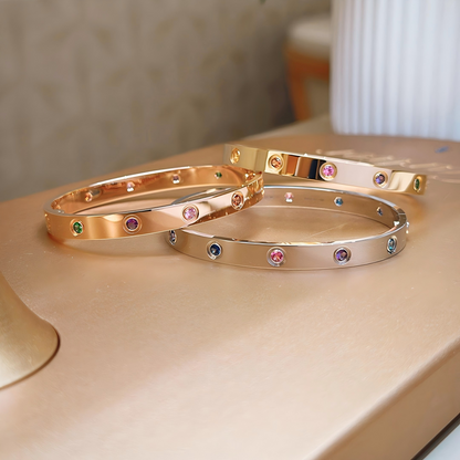 [⭐Sparkve] 2026 RAINBOW LOVE BRACELET 6.1MM  10 DIAMONDS