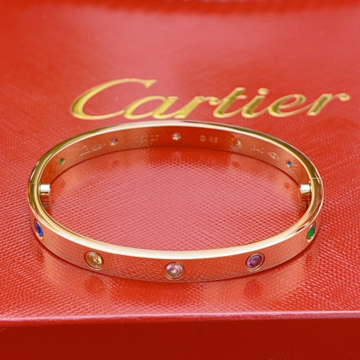 [⭐Sparkve] 2026 RAINBOW LOVE BRACELET 6.1MM  10 DIAMONDS