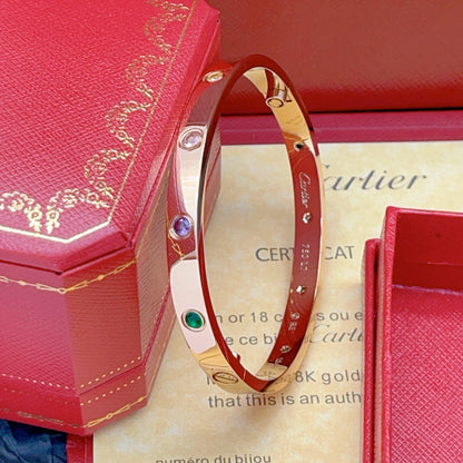 [⭐Sparkve] 2026 RAINBOW LOVE BRACELET 6.1MM  10 DIAMONDS