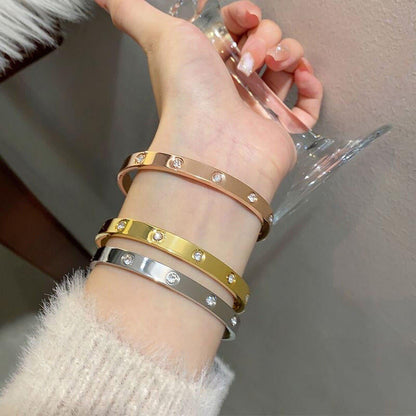 [⭐Sparkve] 2026 RAINBOW LOVE BRACELET 6.1MM  10 DIAMONDS