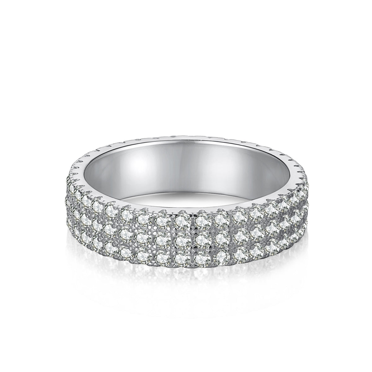 [⭐Sparkve Jewelry]Dainty Round Cut Tennis Ring