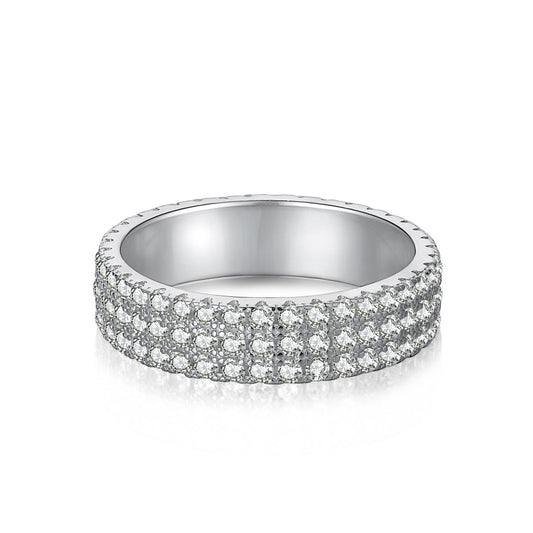[⭐Sparkve Jewelry]Dainty Round Cut Tennis Ring