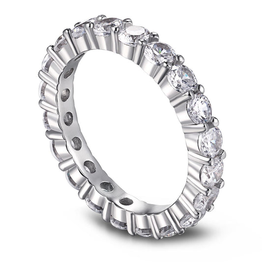 [⭐Sparkve Jewelry]⭐Sparkveling Round Cut Tennis Ring
