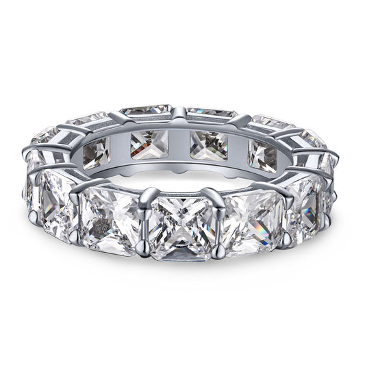 [⭐Sparkve Jewelry]Elegant Princess Cut Tennis Ring