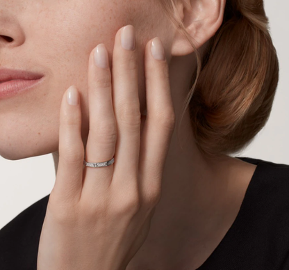 [⭐Sparkve]LOVE RING 2.6mm-wide full-diamond ring silver